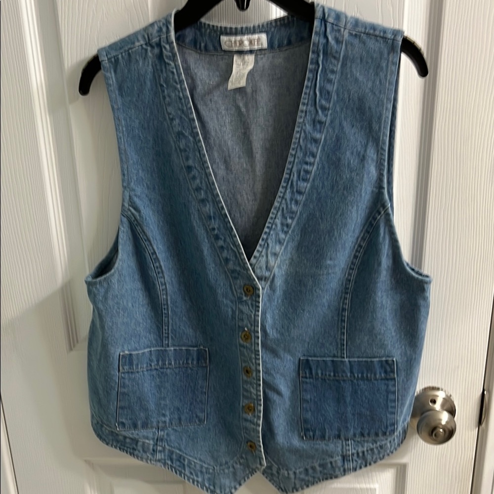 Cherokee Blue Denim Vest
